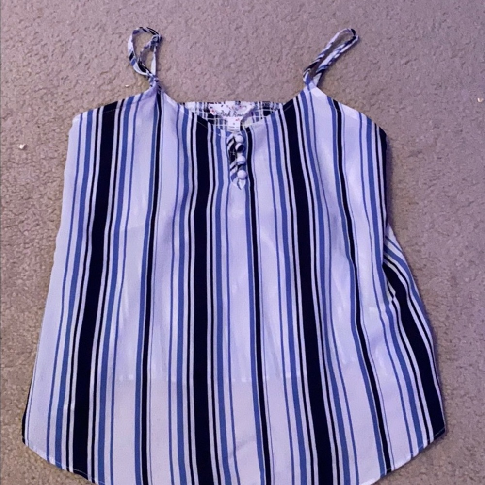 pink rose blouse tank